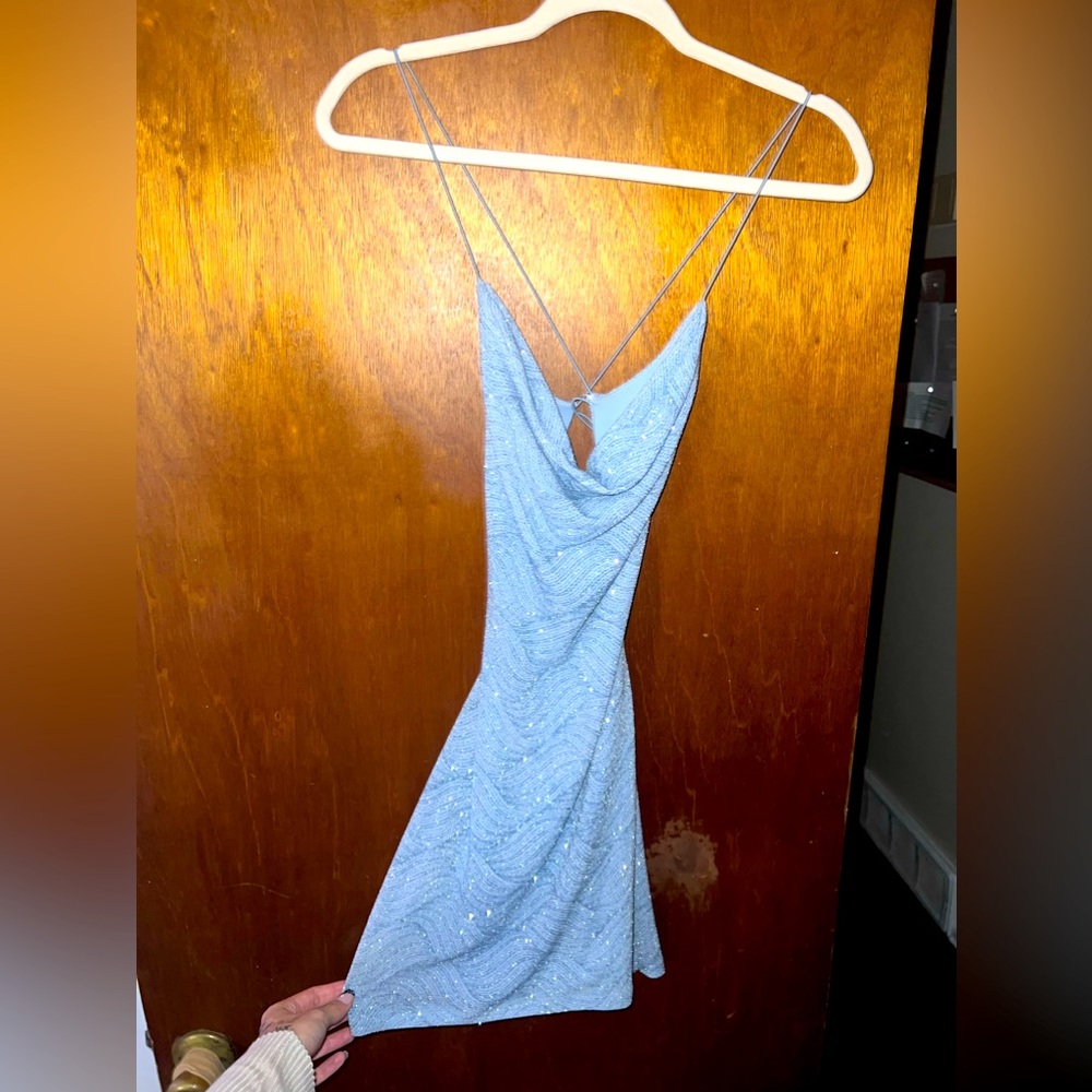 Blue dress